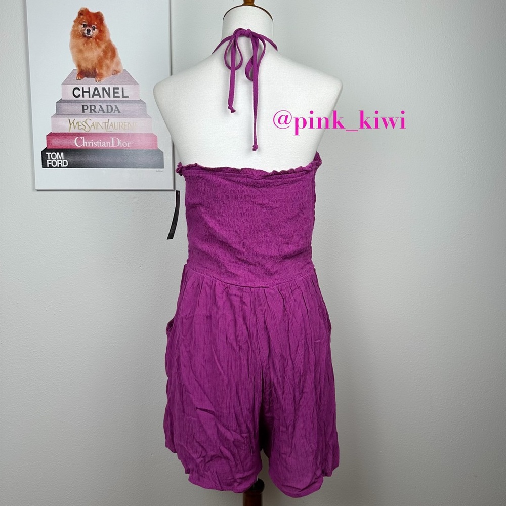 Wild Fable Sleeveless Woven Smocked Romper - Picture 8 of 13